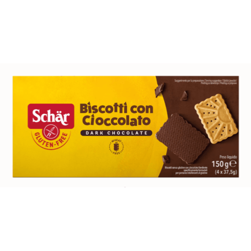 Biscotti au chocolat sans gluten, Schär, 150g