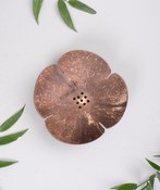 Porte-savon en coquille de noix de coco - fleur