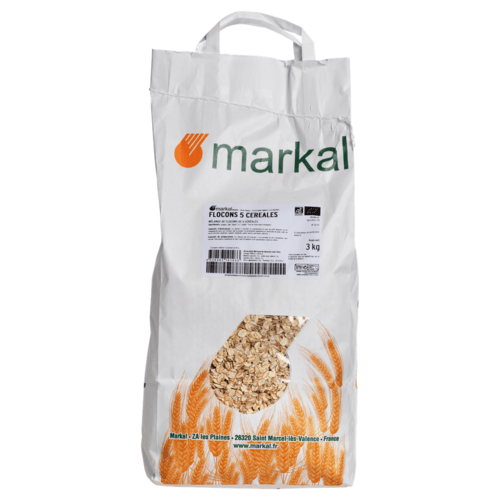 Flocons 5 céréales, Markal, 3kg*