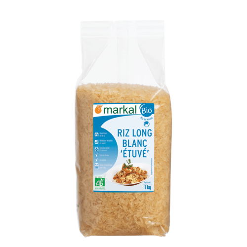 Riz long blanc étuvé, Markal, 1kg*