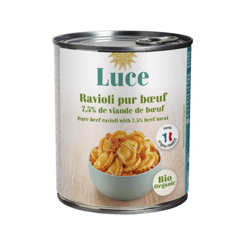 Raviolis 7.5% boeuf, Luce, 800g*