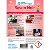 Savon noir liquide à l'huile de lin, Compagnie du bicarbonate, 5l