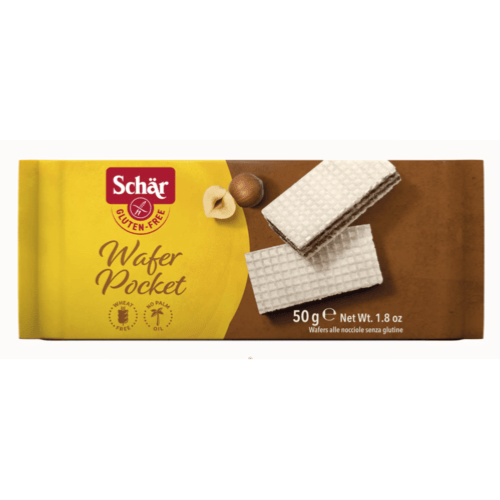 Wafer pocket noisette sans gluten, Schär, 50g