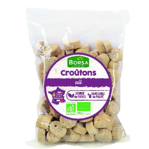 Croûtons complets à l'ail, Borsa, 75g*