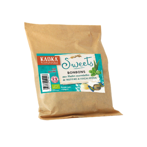 Bonbons menthe eucalyptus, Kaoka, 150g*