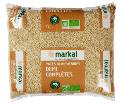 Pâtes perle piombi demi-complet, Markal, 5kg