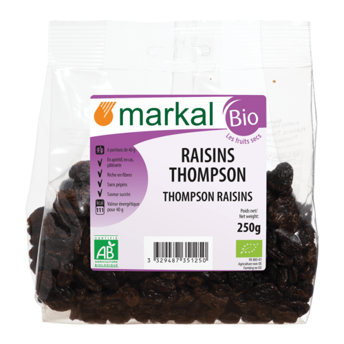 Raisins thompson, Markal, 250g*