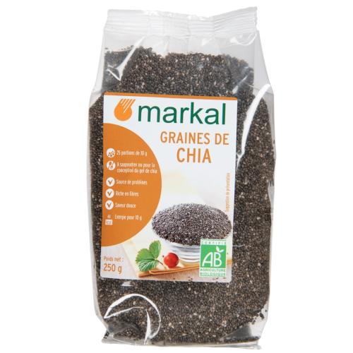 Graines de chia noire, Markal, 250g*