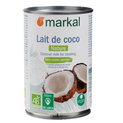 Lait de coco liquide, Markal, 400ml*