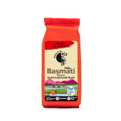 Riz Basmati blanc Commerce équitable, Autour du Riz, 500g