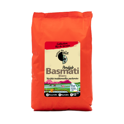 Riz Basmati blanc Commerce équitable, Autour du Riz, 2kg