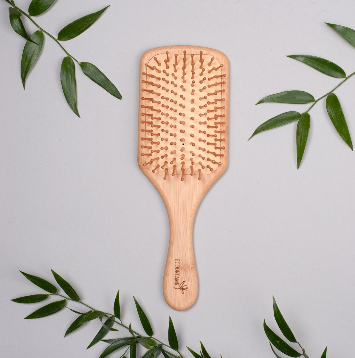 Brosse à cheveux en bambou 23cm - rectangle