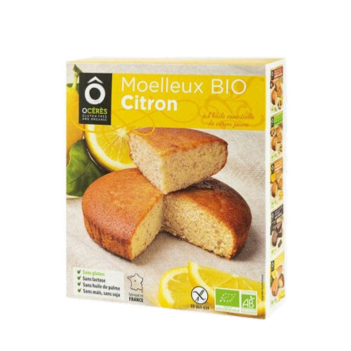 Moelleux citron jaune de Sicile sans gluten bio, Gourmandise & Coquelicot, 170g*