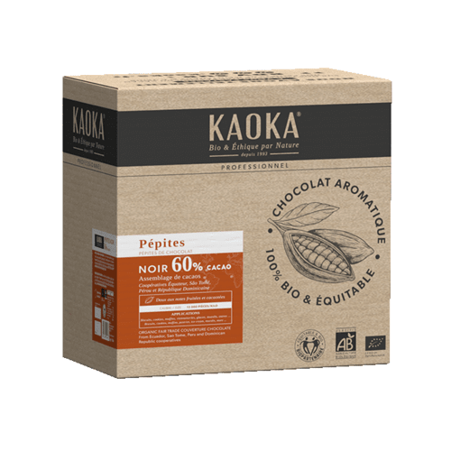 Pépites chocolat noir 60%, Kaoka, 5kg*
