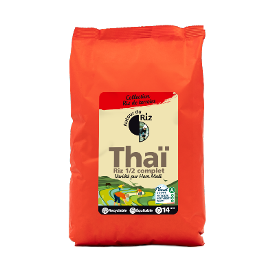 Riz thaï 1/2 complet Commerce équitable, Autour du Riz, 2kg