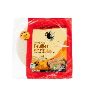 Feuilles de riz blanc Ø 22 cm, Autour du Riz, 150g
