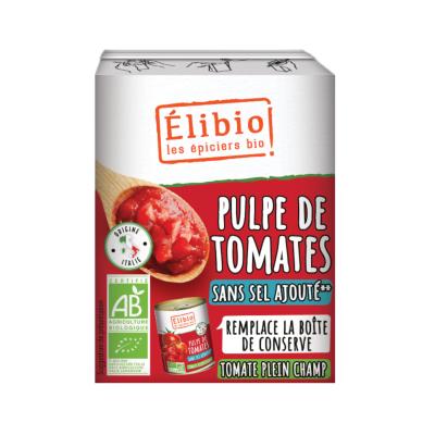 Pulpe de tomates, Elibio, 390g*