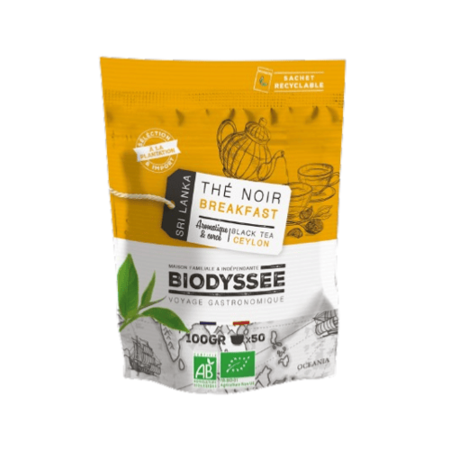 Thé noir breakfast, Biodyssée, 100gr*