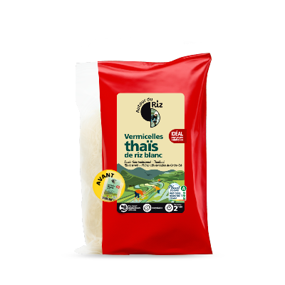 Vermicelles de riz thaï blanc, Autour du Riz, 200g