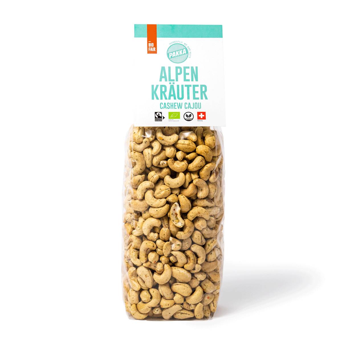 Noix de cajou grillées aux herbes alpines, Pakka, 1kg*