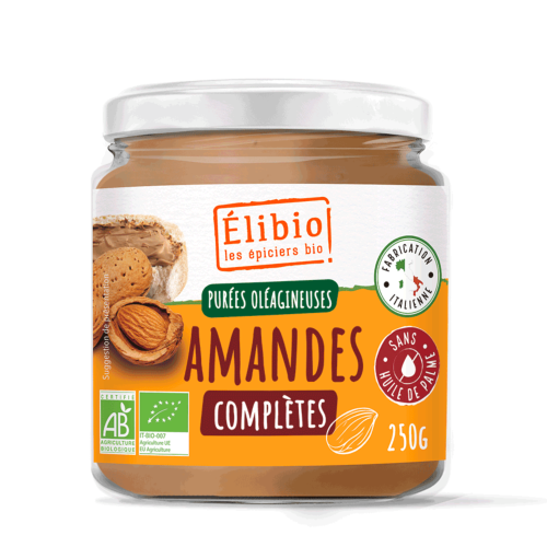 Purée d'amande complète bio, Elibio, 250g*