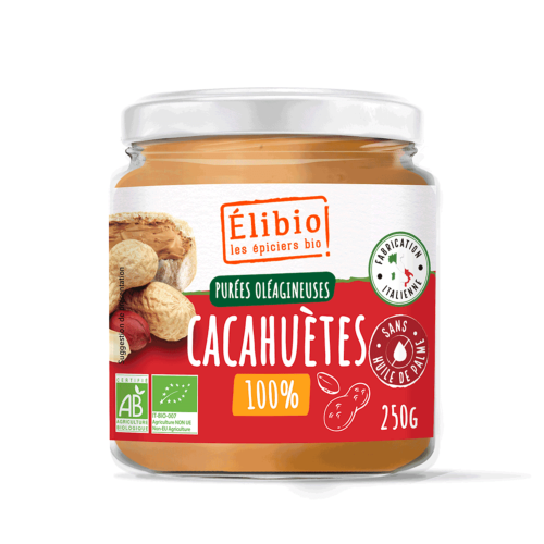 Purée de cacahuetes, Elibio, 250g*
