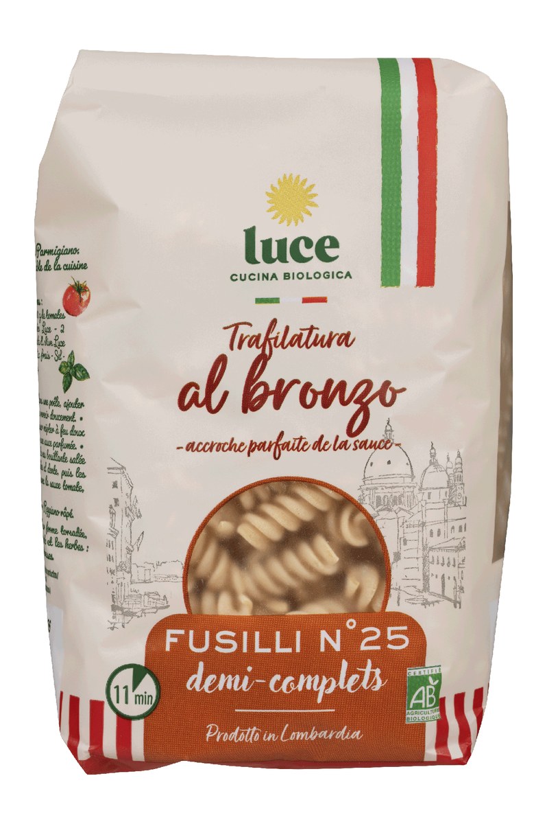 Fusilli demi-complet bronze, Luce, 500g*