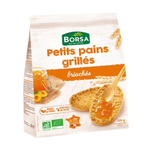 Petits pains grillés briochés, Borsa, 225g*