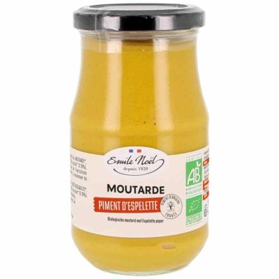Moutarde au au piment d'Espelette Bio, Emile Noël, 200g*