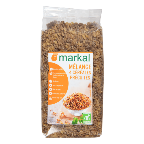 Mélange 4 céréales précuites, Markal, 500g*
