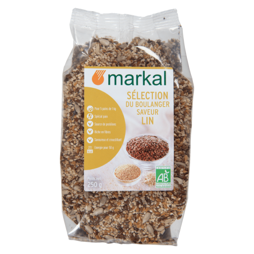 Sélection du boulanger saveur lin, Markal, 250g*