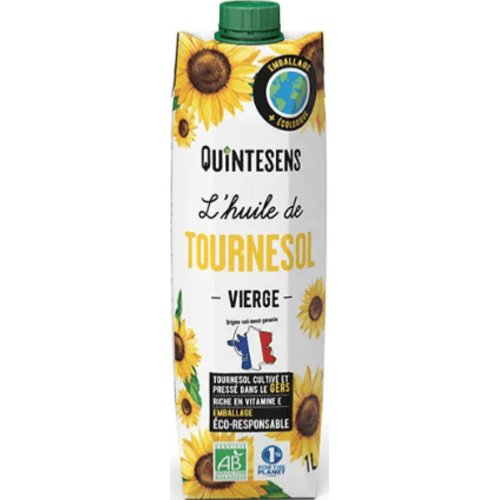 Huile de Tournesol Eco-responsable, Quintesens, 1l