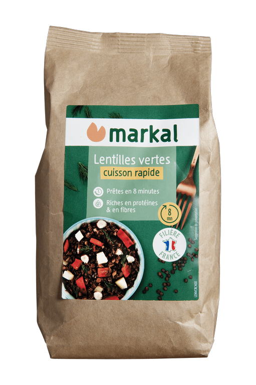 Lentilles vertes cuisson rapide, Markal, 400g*