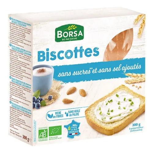 Biscottes sans sel, Borsa, 300g*