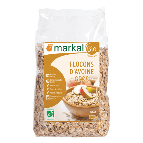 Flocons d'avoine gros, Markal, 500g*