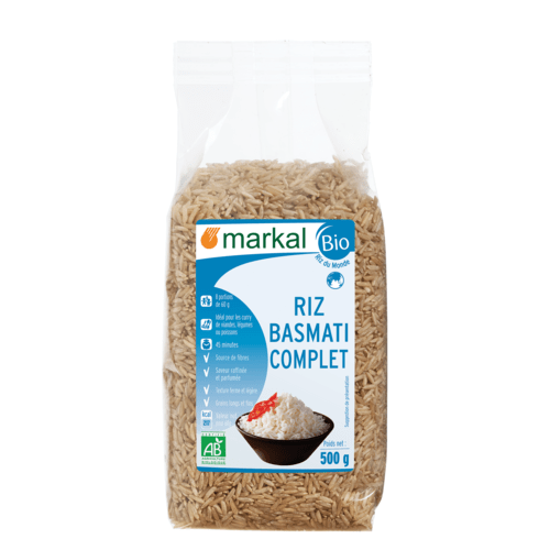 Riz basmati complet, Markal, 500g*