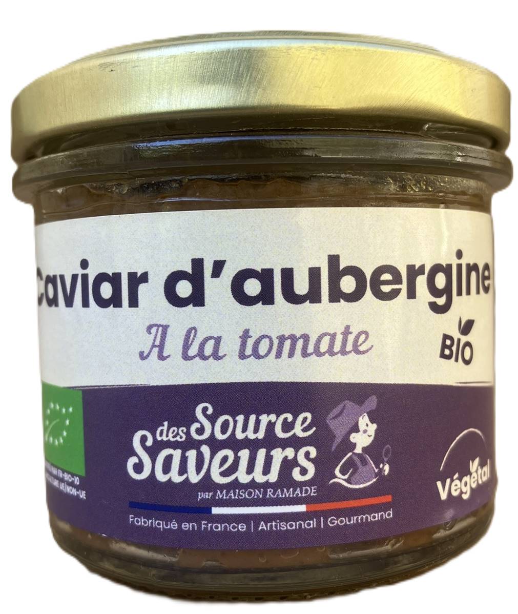 Caviar d'Aubergine aux tomates séchées, Pascal Ramade, 100g*