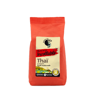 Riz thaï complet étuvé Cuisson 12', Autour du Riz, 500g