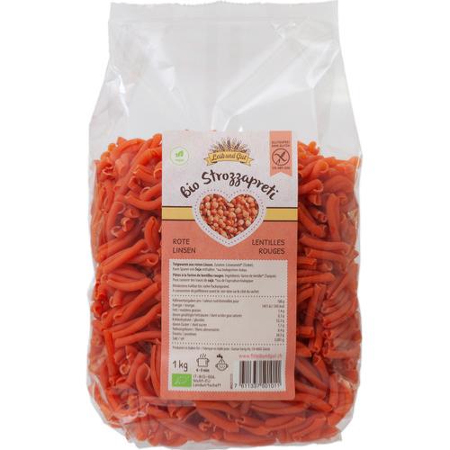 Strozzapreti lentilles rouges BIO, Leib und Gut, 1000g*