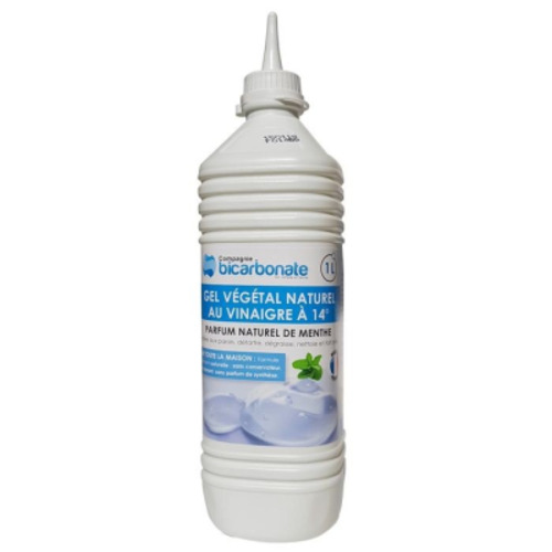 Gel végétal au vinaigre 14 ° menthe, Compagnie du bicarbonate, 1l