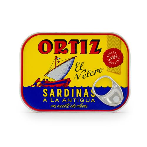 Sardines à l'ancienne à l'huile d'olive, Ortiz, 140g*