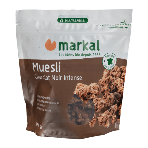 Muesli croustillant chocolat noir intense, Markal, 375g*