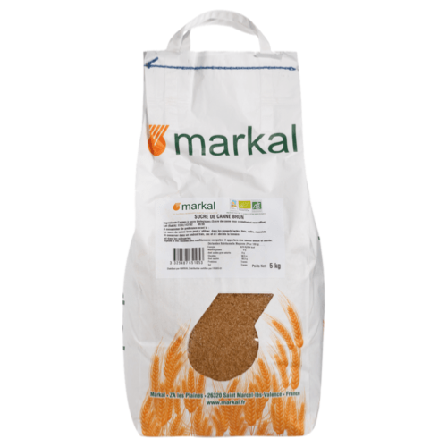 Sucre de canne brun, Markal, 5kg