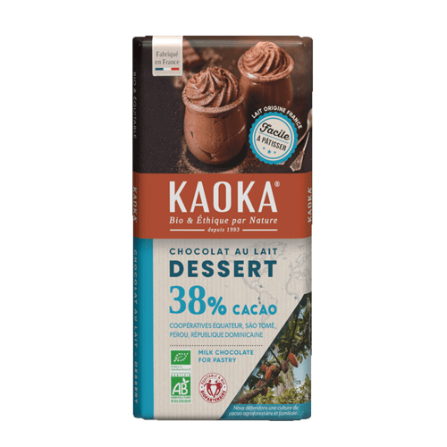 Dessert lait 38%, Kaoka, 200g*