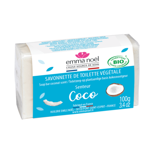 Savonnette Coco Bio, Emma Noël, 100g*