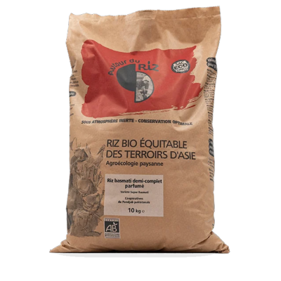 Riz Basmati demi-complet, Autour du Riz, 10kg