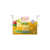 Purée de pomme poire en coupelle, Elibio, 4×100g*