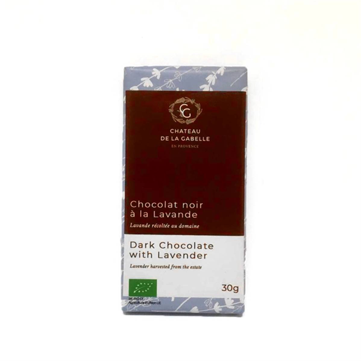 Chocolat noir à la fleur de lavande, Château de la Gabelle, 30g