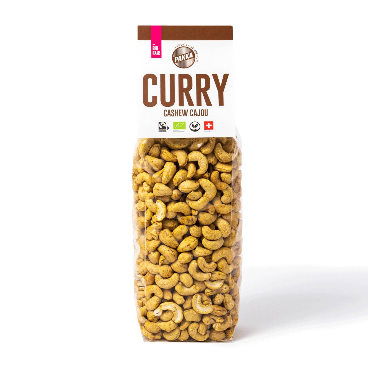 Noix de cajou grillées au curry Madras, Pakka, 1kg*