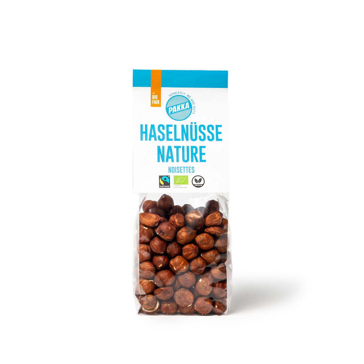Noisettes grillées nature, Pakka, 150g*